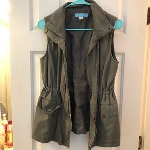 olive green vest